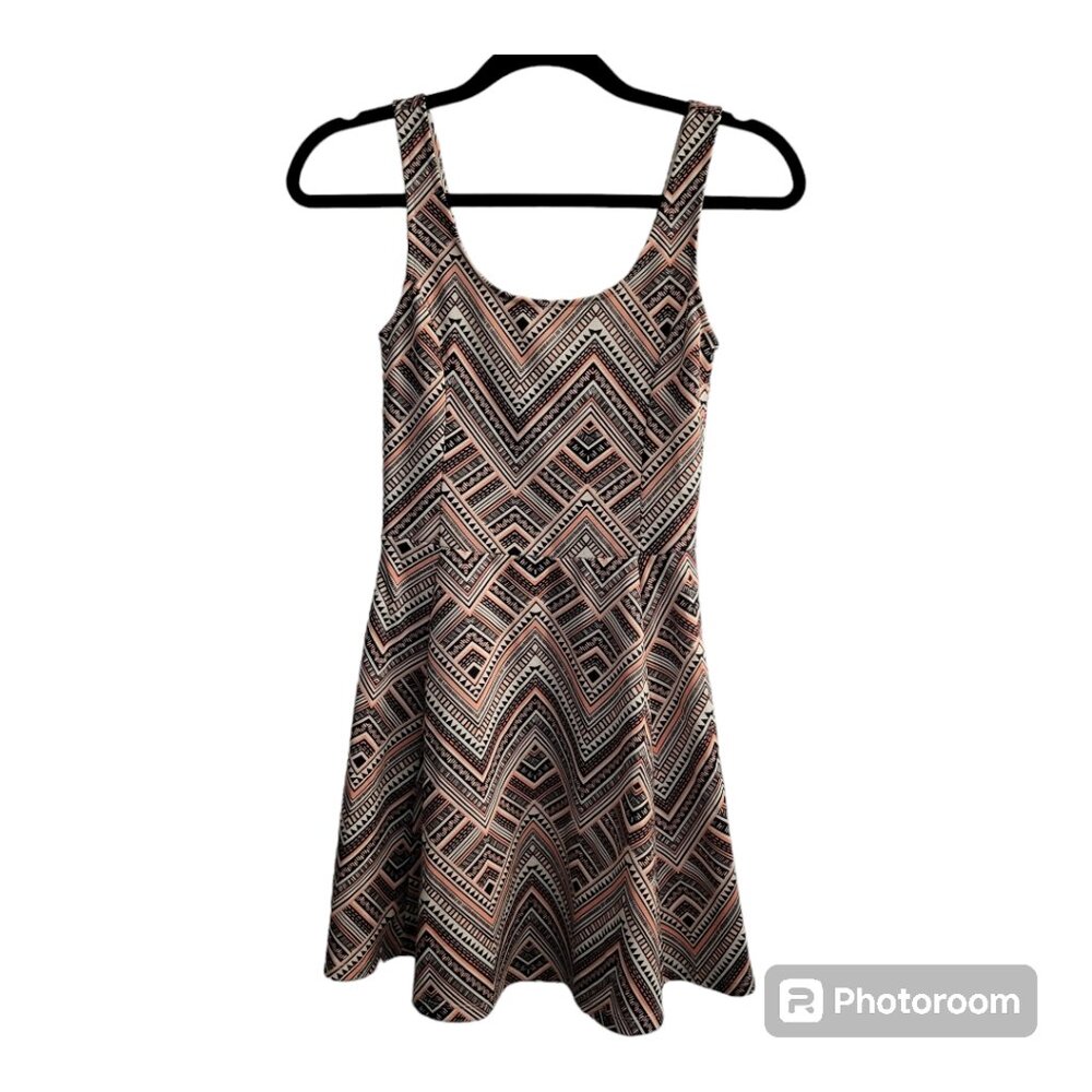 H&M Divided Pink Geometric Summer Dress
